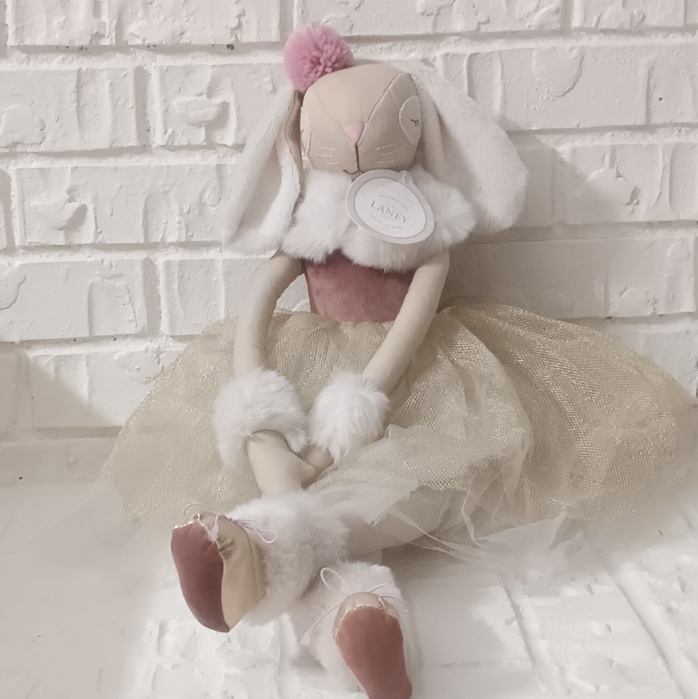 [NWT] Pottery Barn Kids Snow Bunny Rabbit Designer Doll Laney 27"